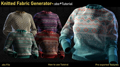Knitted Fabric generator-SBS+Tutorial
