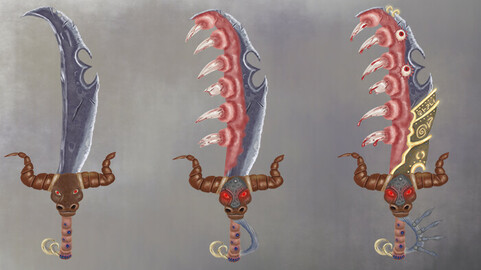 2d Fantastic Sword 4K Hand Painted