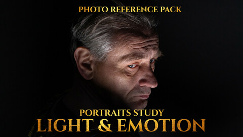 Portraits Study- Light & Emotion vol.2 Photo Reference Pack-646 JPEGs