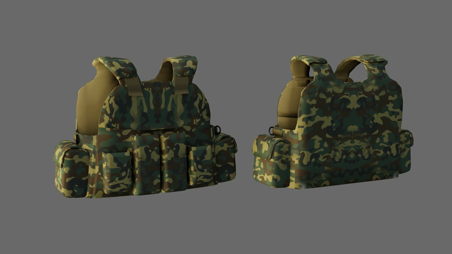 ArtStation - Tactical Bullet Proof Vest - PBR Lowpoly Game Ready