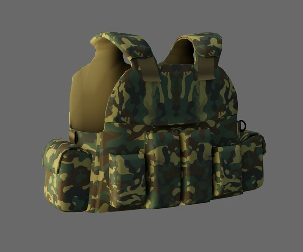 ArtStation - Bullet Proof Vest -Low Poly - Game Ready | Game Assets