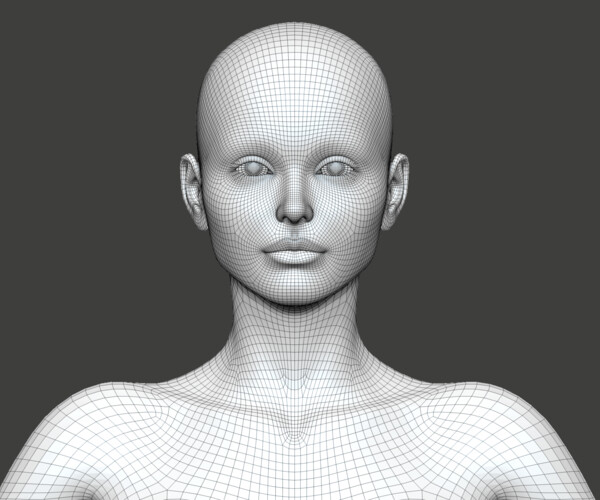 Artstation - Female 01 Base Mesh 