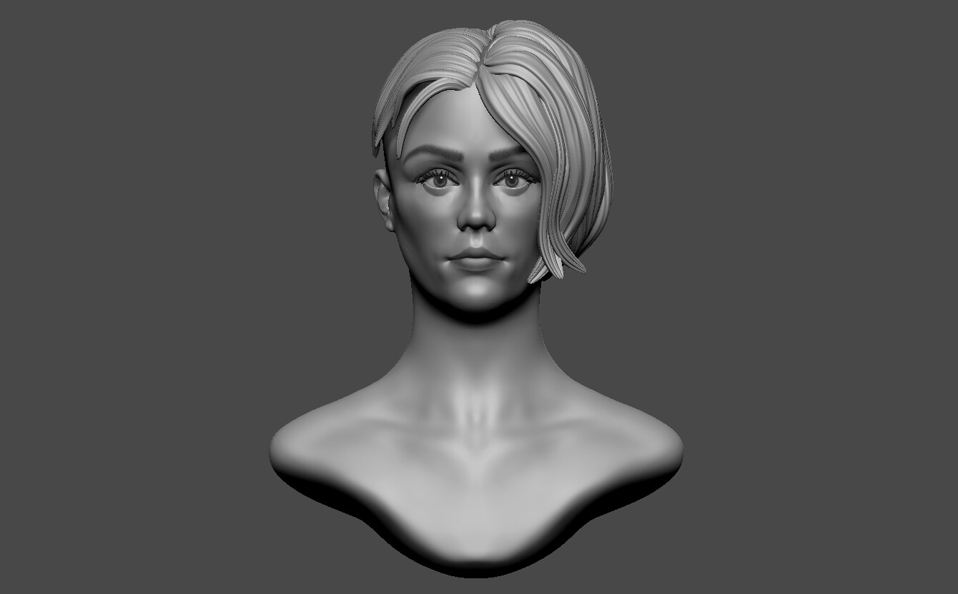 ArtStation - Woman Head 02 | Resources