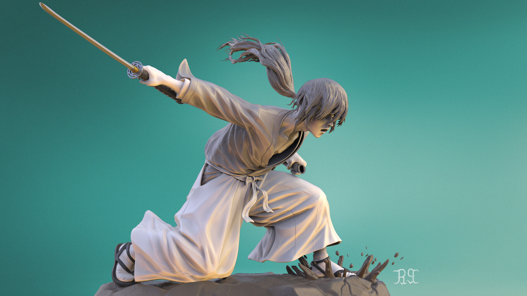 ArtStation - Kenshin Himura (Samurai X)