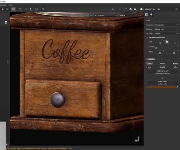 ArtStation - VFX Texturing 01 - Antique coffee grinder - Substance ...