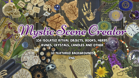 Big Mystic Scene Creator/ Cliparts collection