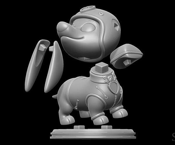 ArtStation - Liberty with gear - Paw Patrol The Movie 3D print model