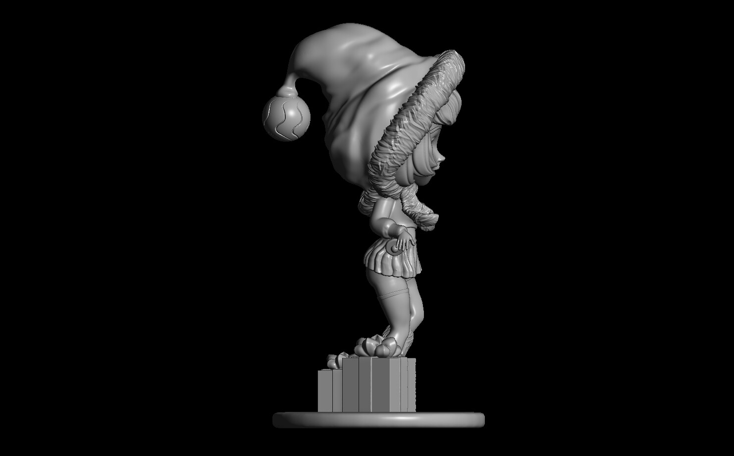 ArtStation - Naughty Chibi Christmas Elf | Resources