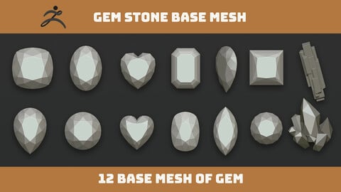 GemStone | IMM Brush for ZBrush 2021