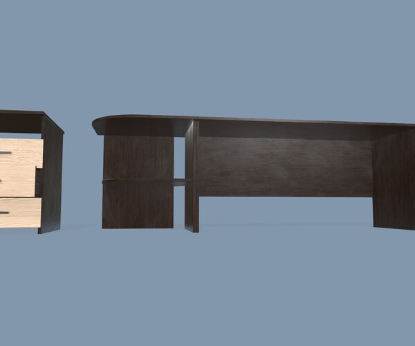 ArtStation Office Desk Game Assets