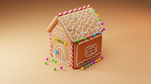 Stylized Gingerbread house