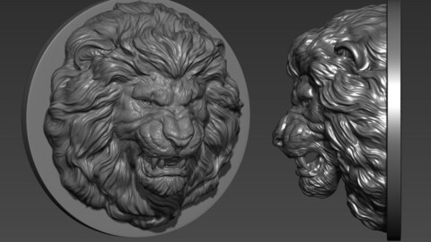 Lion grin pendant