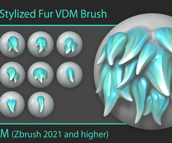vdm fur brush for zbrush