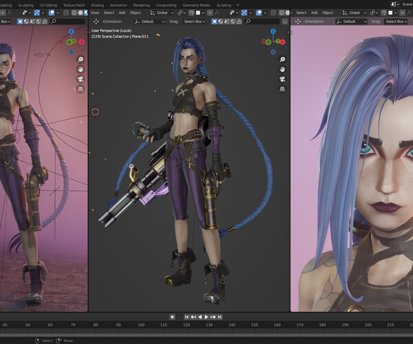 ArtStation - Jinx 3D Model - Blender File - Blender 3.0 | Resources