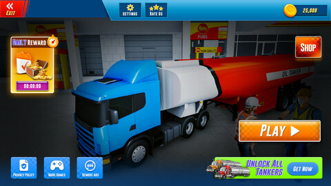 Bus simulation Game UI Design