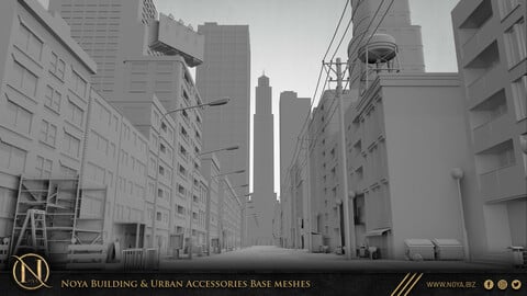 Noya 100 Building & Urban Accessories Base meshes