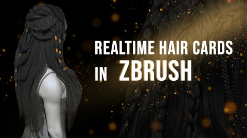 How To Use Realtime Hair Cards In Zbrush Tutorial