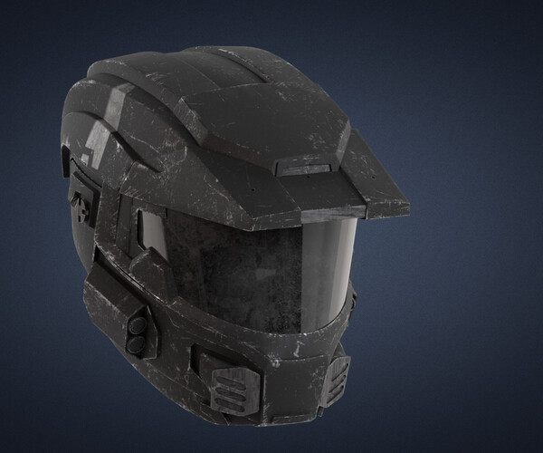 ArtStation - Halo MK5 Helmet Low-poly 3D model | Resources