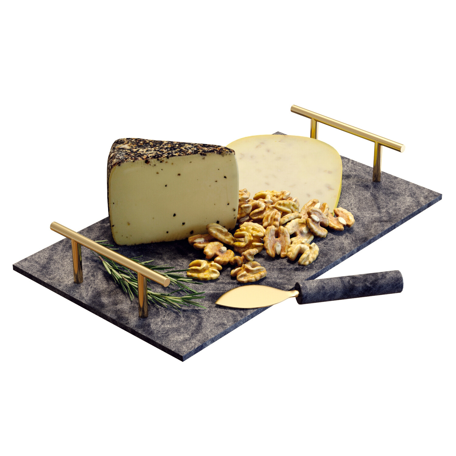 ArtStation - 3D model / Food Set 10 / Cheese Board with Walnuts