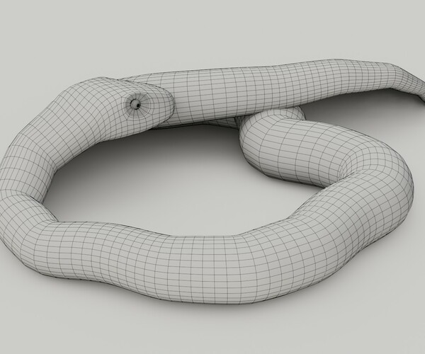 ArtStation - Python Snake - Low Poly - Game Ready - PBR | Game Assets