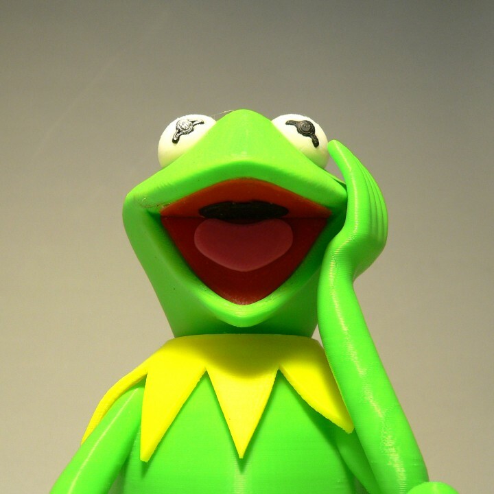 ArtStation Kermit the Frog 3D print model Resources