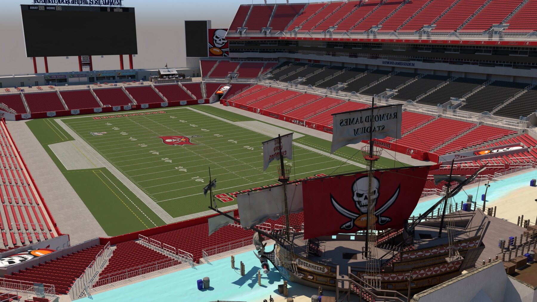 Tampa Bay Bucs Release New Hi-Tech Raymond James Stadium Experience