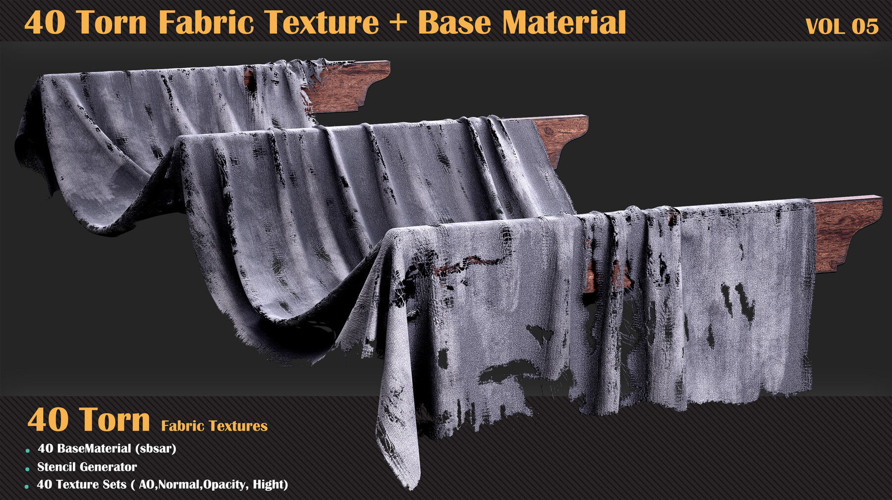 ripped fabric texture