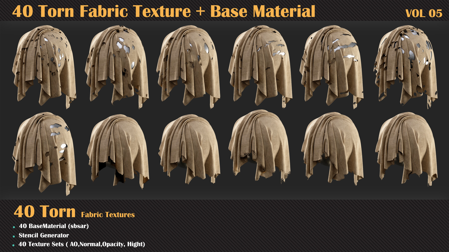 ripped fabric texture