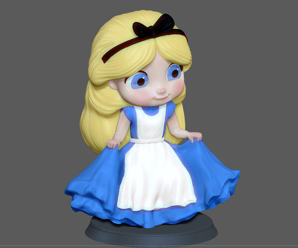 ALICE BABY WONDERLAND PRINCESS DISNEY CHARACTER CUTE | 3D Print Model