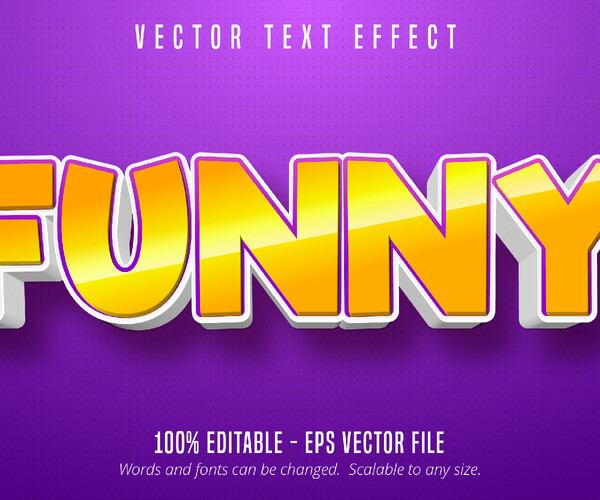 ArtStation - Funny text, 3d cartoon style editable text effect | Artworks