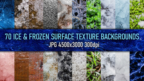 70 Jpg Ice and frozen surface photo texture backgrounds.