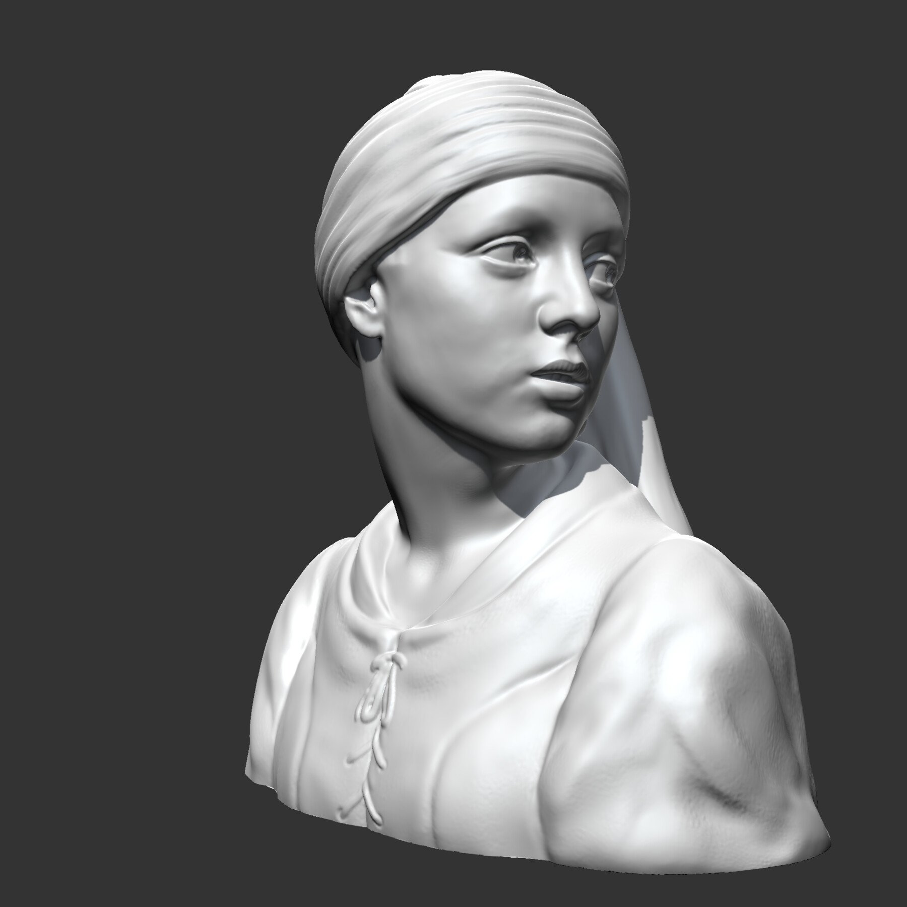 ArtStation - Girl with a Pearl Earring 3D print model | Resources