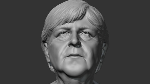 Angela Merkel 3D print model