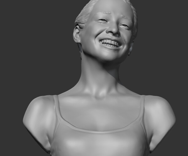 ArtStation - HD Girl Bust D 3D Print Model | Resources