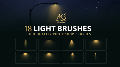 Realistic light Brushes for Photoshop  | MS Brushes