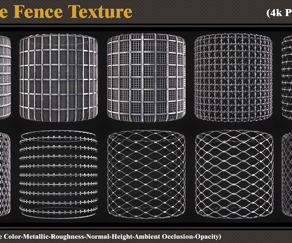 Texture Seamless Aluminum Wire Textures VR / AR / low-poly