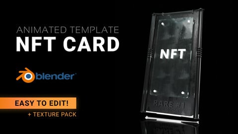 NFT Rare Card template for Blender (.blend file + tutorial)