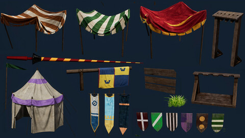 Medieval Camp Environment Prop Pack