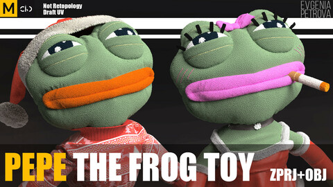 Pepe The Frog Toy.  Marvelous designer, Clo3d projects