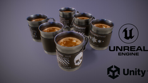 PBR Sci-Fi Coffee Mug Collection