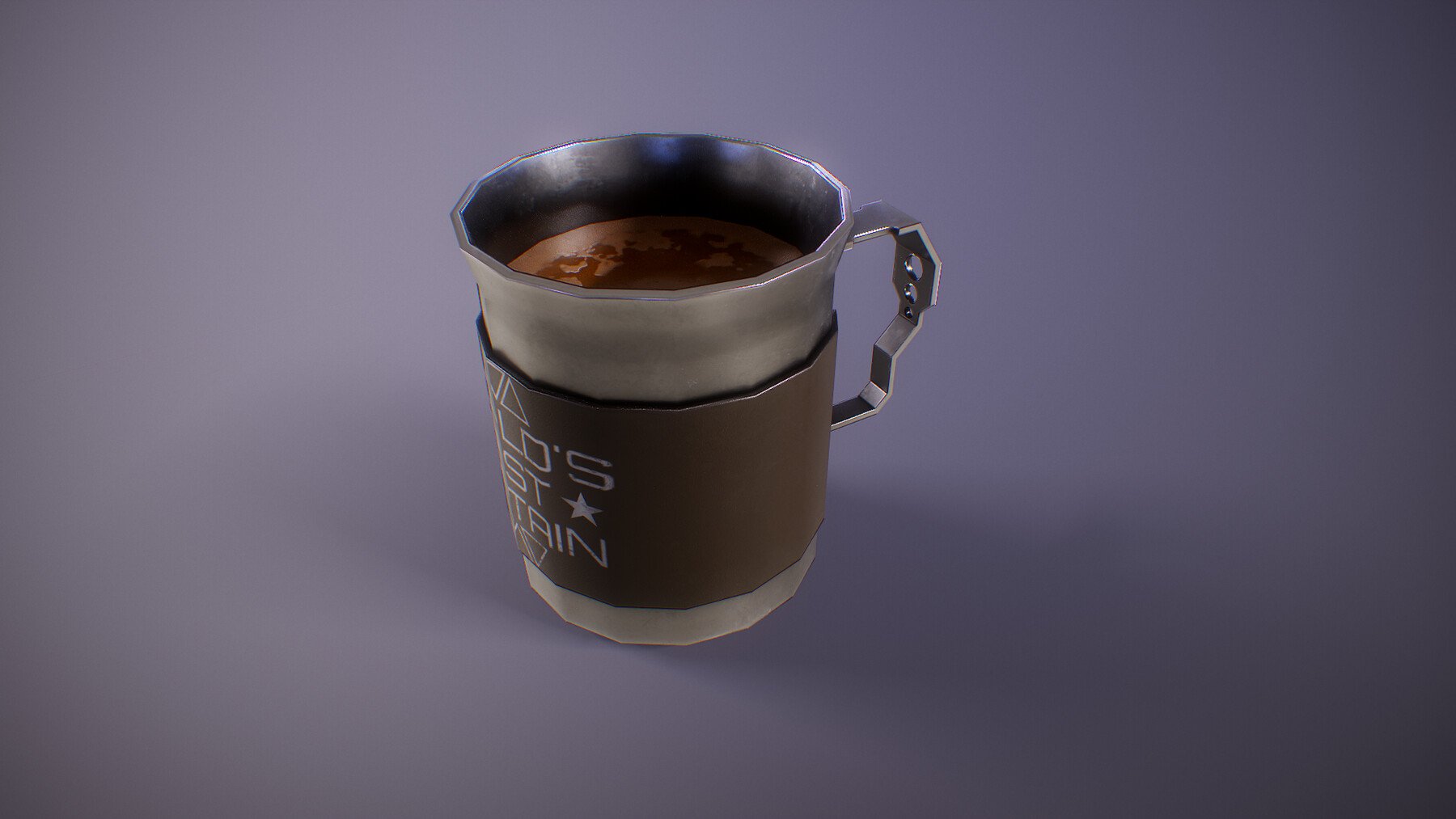 Modern Glass Cup for Coffee and Tea 3D model