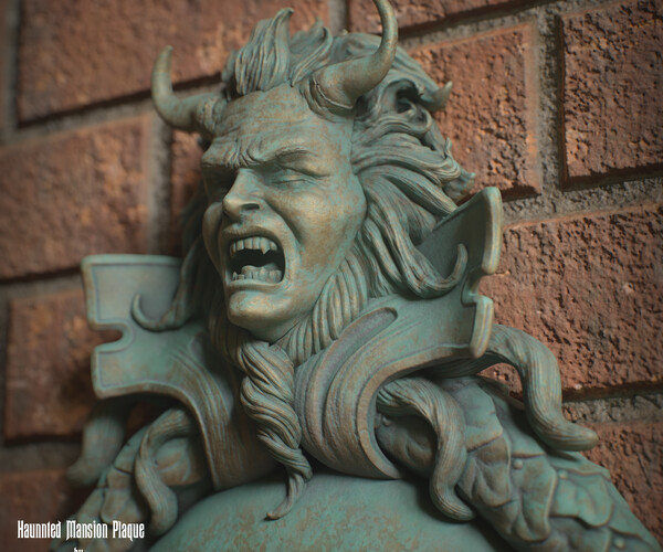 Disney's Haunted Mansion color changing 3d printed wall plaque Art ...