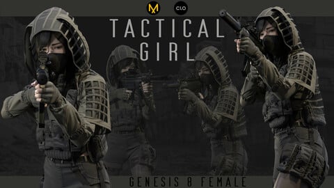 Female tactical outfit. Zprj/Obj/Pose Genesis 8 Female