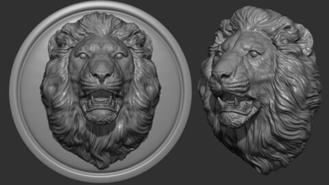 Lion head pendant