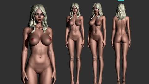 Stylized BB Female nude "Mouse"