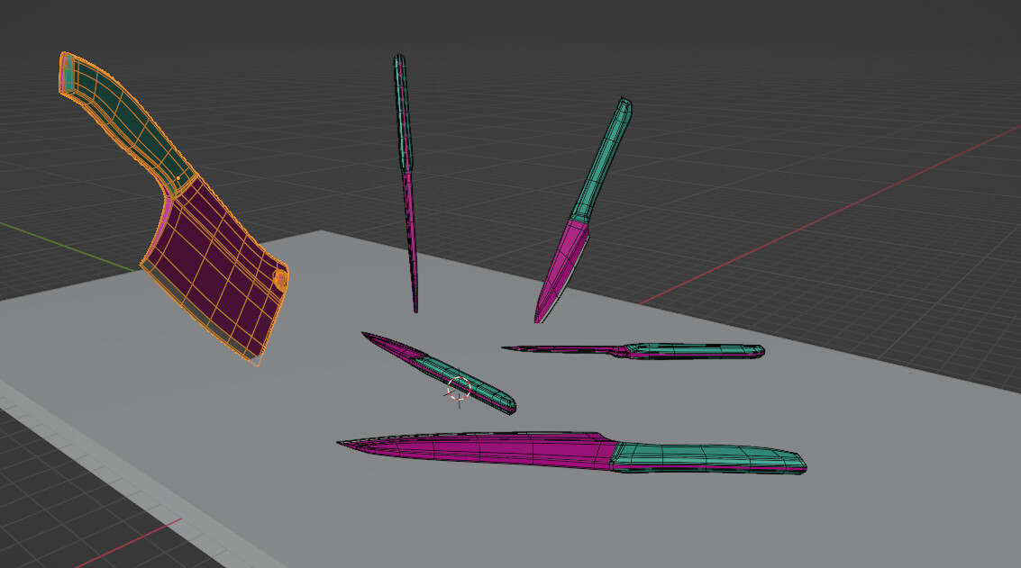 ArtStation Knife Set Game Assets