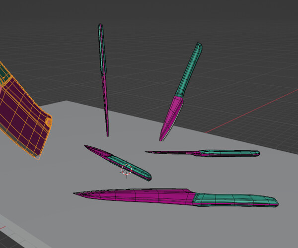 ArtStation Knife Set Game Assets