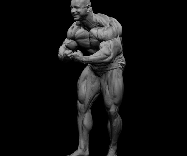 ArtStation - 3D scan real extreme muscleanatomy Man08 pose 09 | Resources