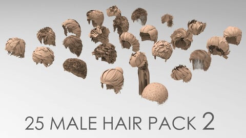 25 Male hair pack 2