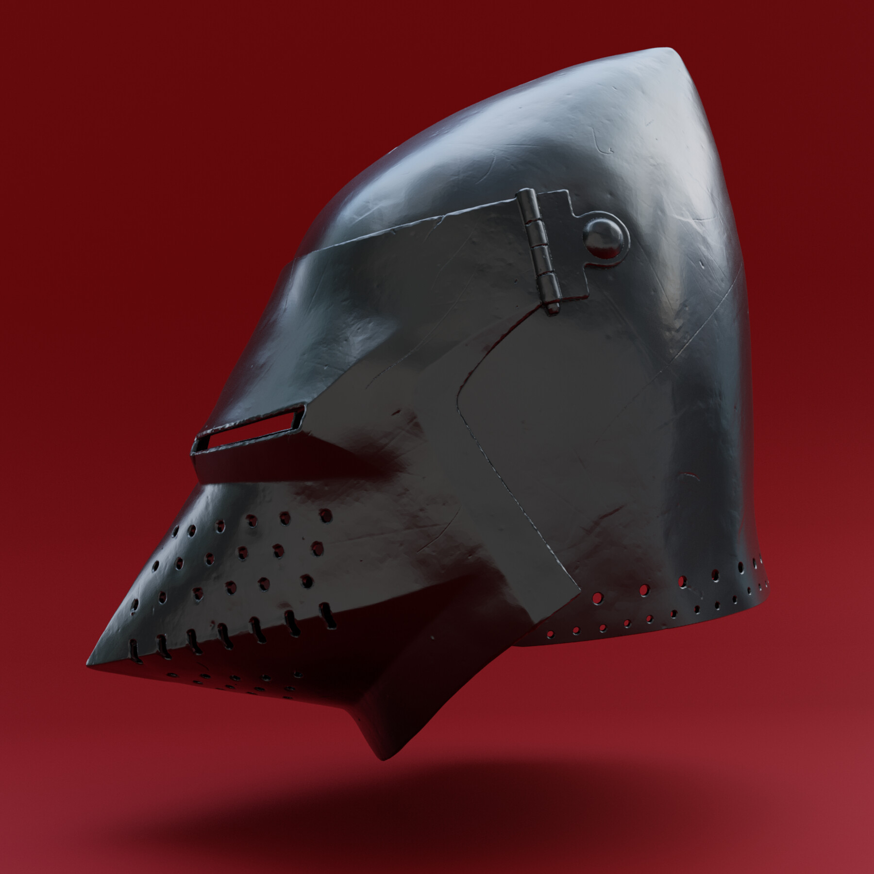 ArtStation - Bascinet Hundsgugel - 3D Printing | Game Assets